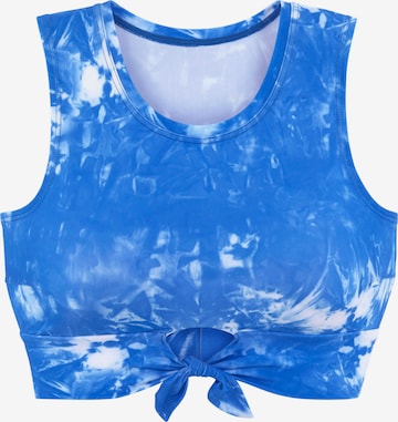 VENICE BEACH Bikini top in Blue: front