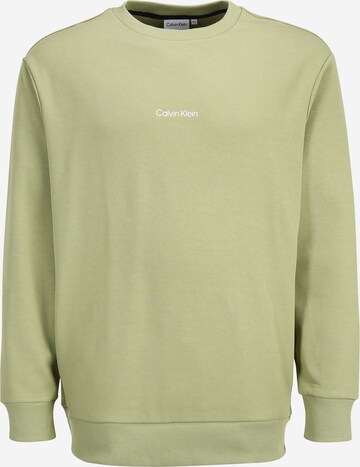Sweat-shirt Calvin Klein Big & Tall en vert : devant