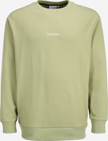 Calvin Klein Big & Tall Sweatshirt in Green: front