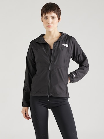THE NORTH FACE Athletic Jacket in Black: front