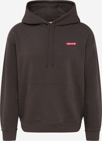 LEVI'S ® Μπλούζα φούτερ 'Relaxed Baby Tab Hoodie' σε μαύρο: μπροστά