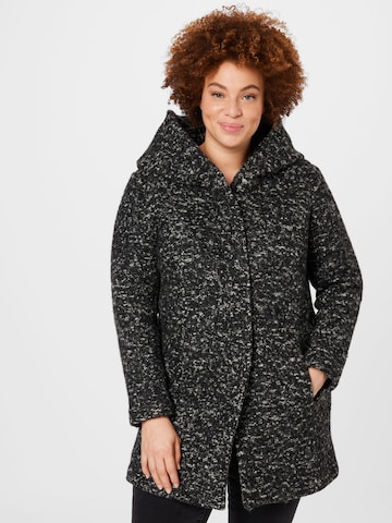 ONLY Carmakoma Between-Seasons Coat 'Newsedona' in Black: front