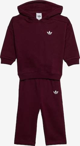 Tuta da jogging di ADIDAS ORIGINALS in rosso: frontale