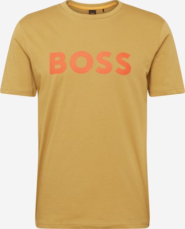 BOSS T-Shirt 'Thinking 1' in Beige: predná strana