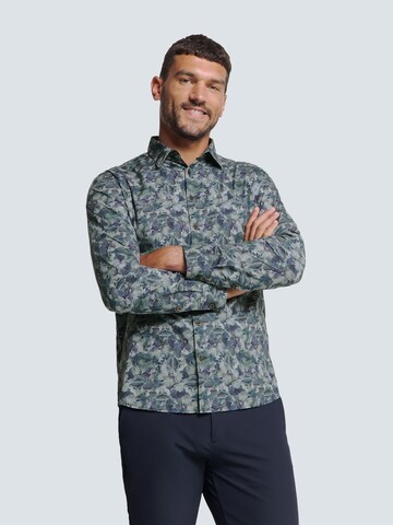 No Excess Regular Fit Hemd in Lila: Vorderseite