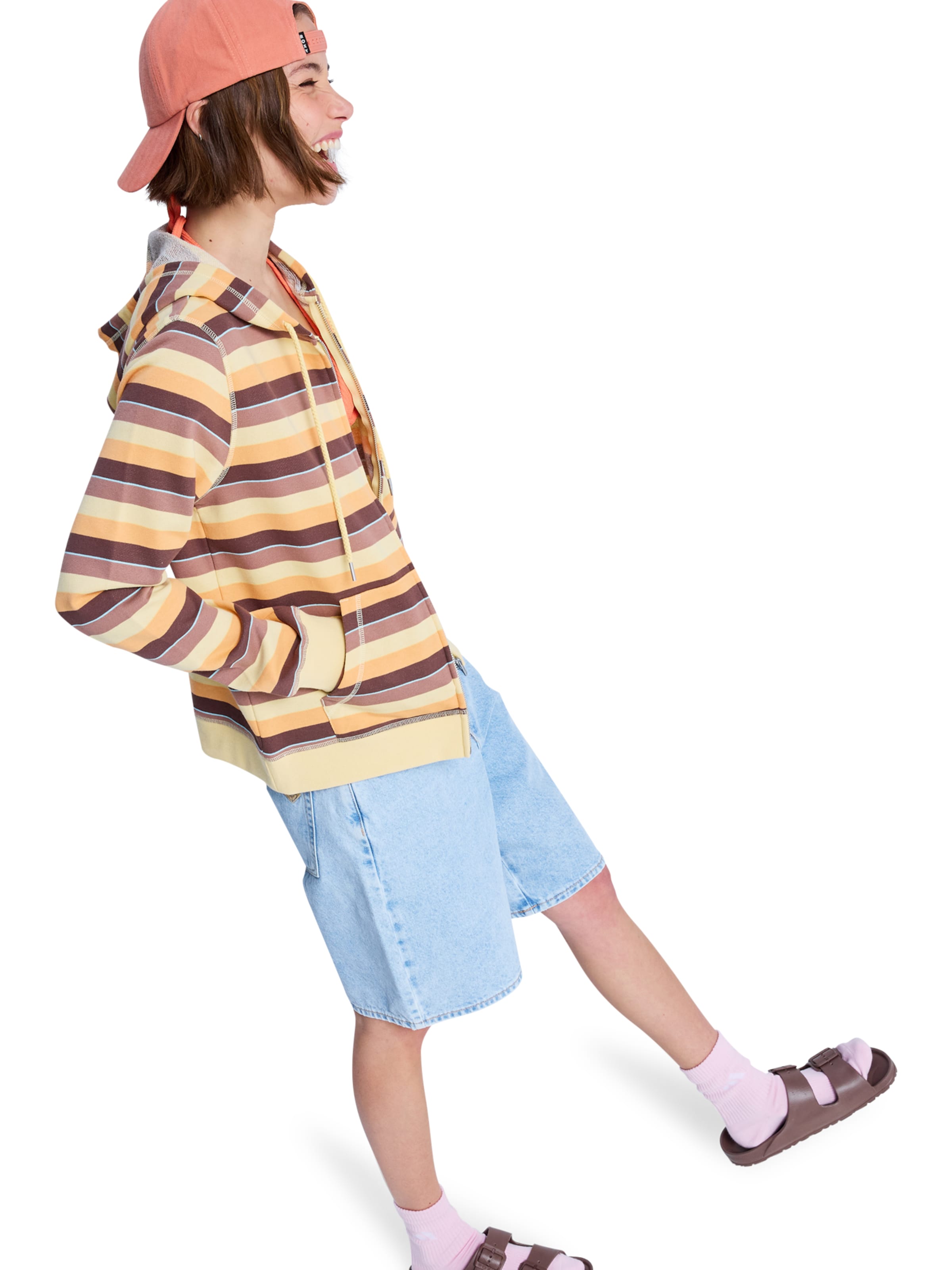 ROXY Zip-Up Hoodie in Yellow