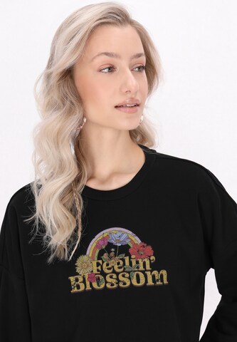 IZIA Sweatshirt 'Boho' in Zwart