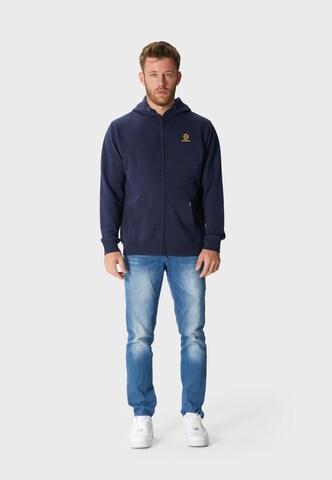 Oldskull Sweat jacket 'Asian Virtual Logo Graphic' in Blue