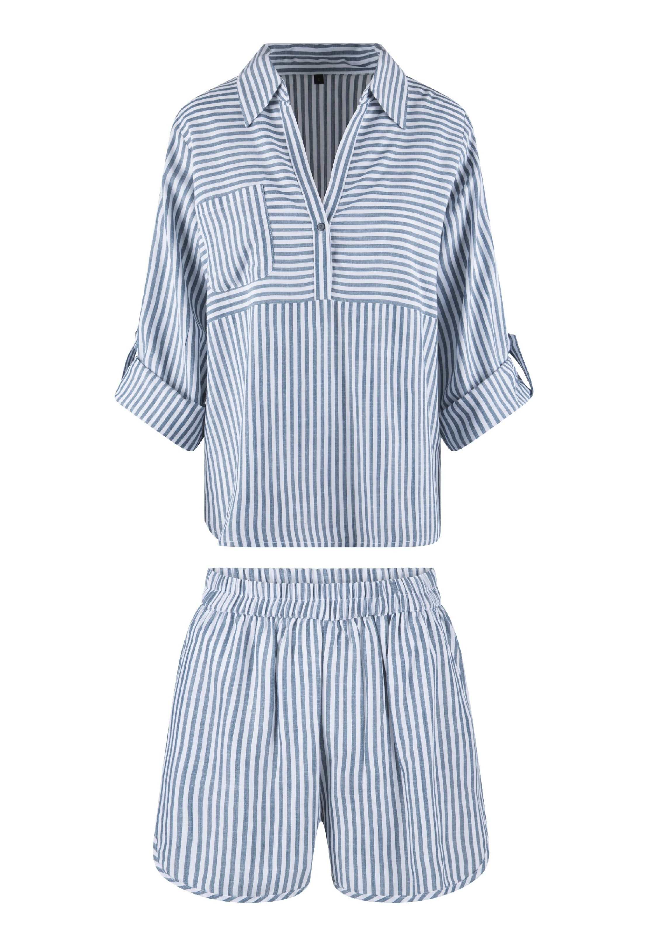 LingaDore - Pijama em azul: frente