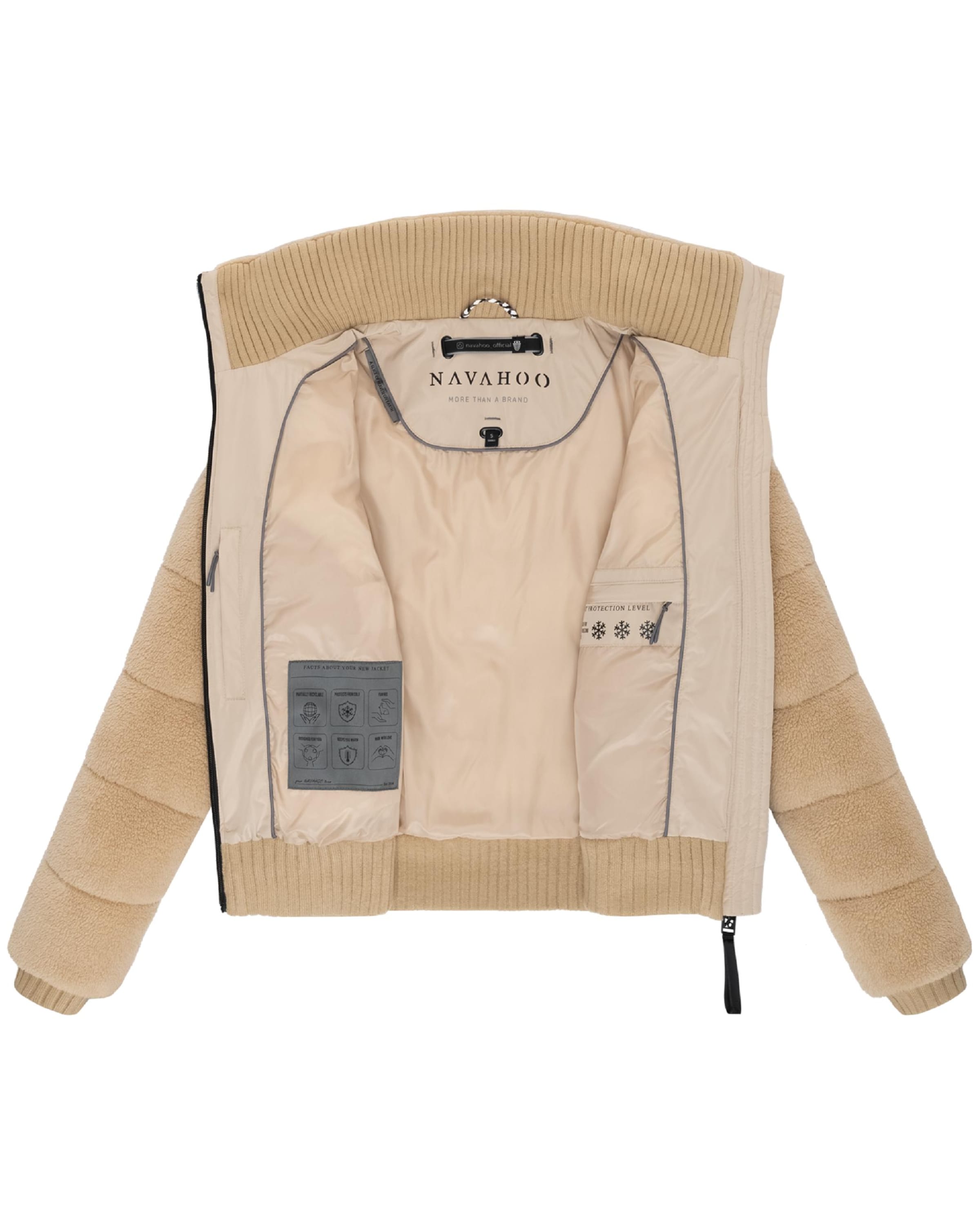 NAVAHOO Zimná bunda 'Schneepuder 14' - Béžová