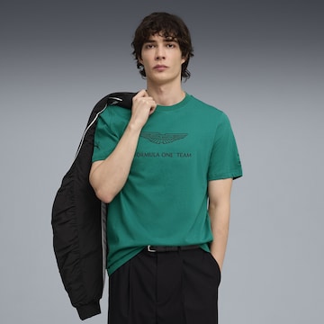 PUMA Shirt 'AMF1 Essential' in Green: front