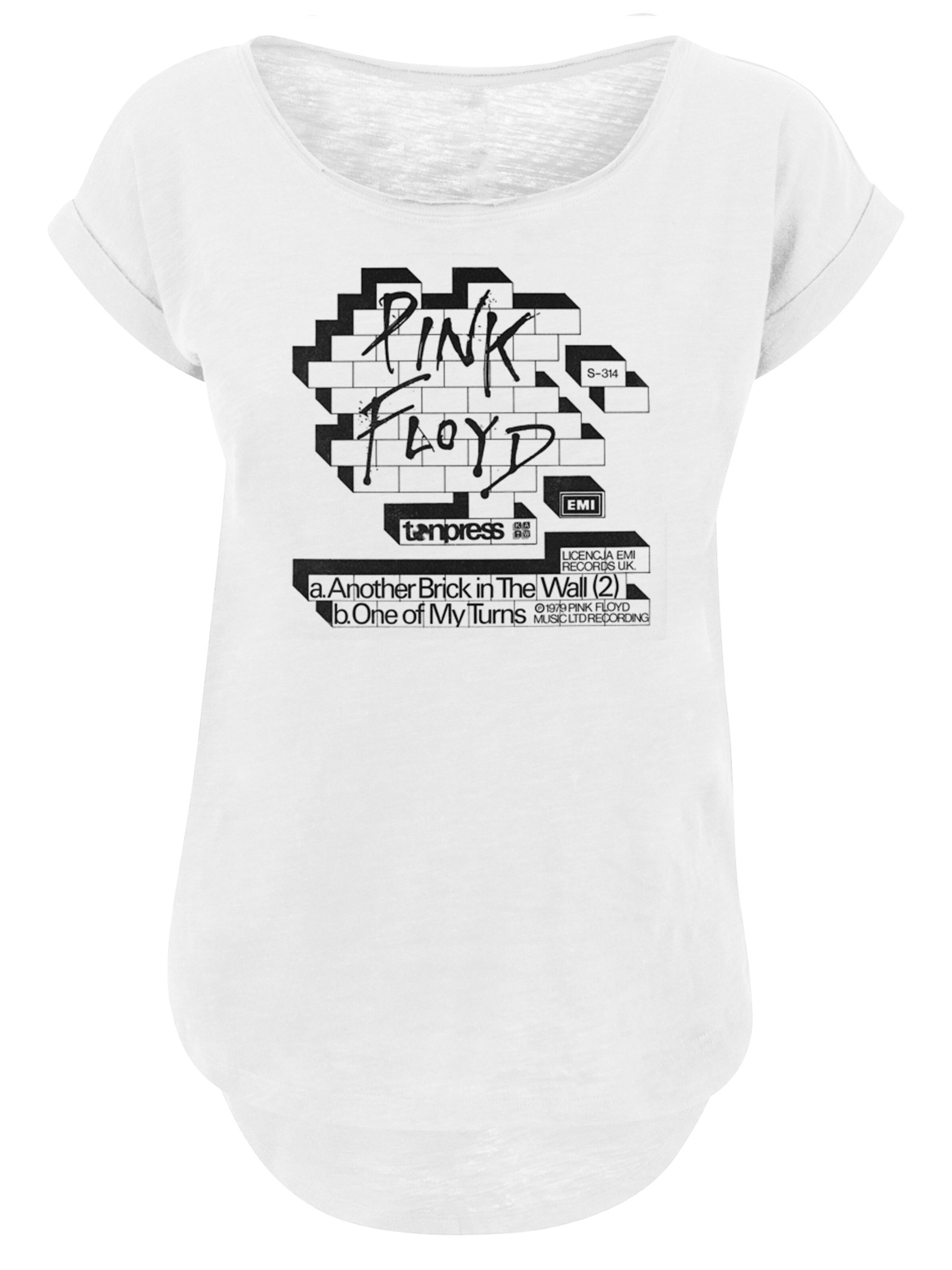 T-shirt 'Pink Floyd' F4NT4STIC en blanc : devant