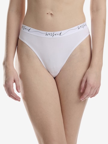 Wolford Panty ' Beauty Cotton Thong ' in White: front