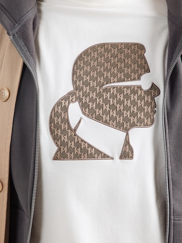 Karl Lagerfeld Koszulka w kolorze beżowy