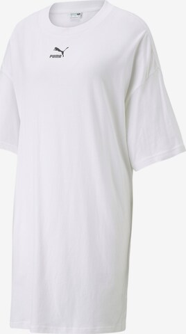 PUMA - Vestido desportivo em branco: frente