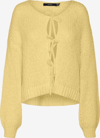 Vero Moda Petite Knit cardigan 'VMALOA' in Yellow: front
