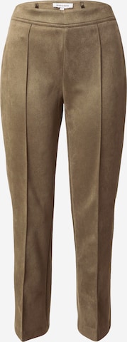 MORE & MORE Tapered Housut 'Alcantara' värissä vihreä: etupuoli