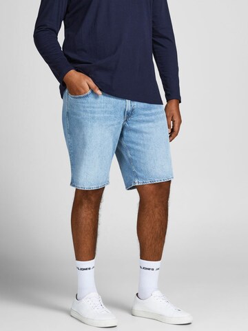 Jack & Jones Plus Szabványos Farmer 'Chris Original' - kék: elől