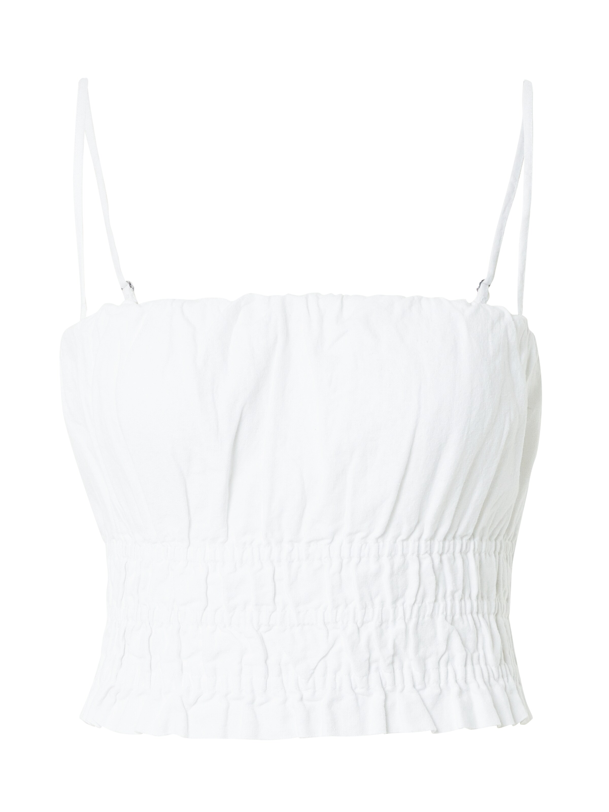 Abercrombie & Fitch Топ в Белый: спереди