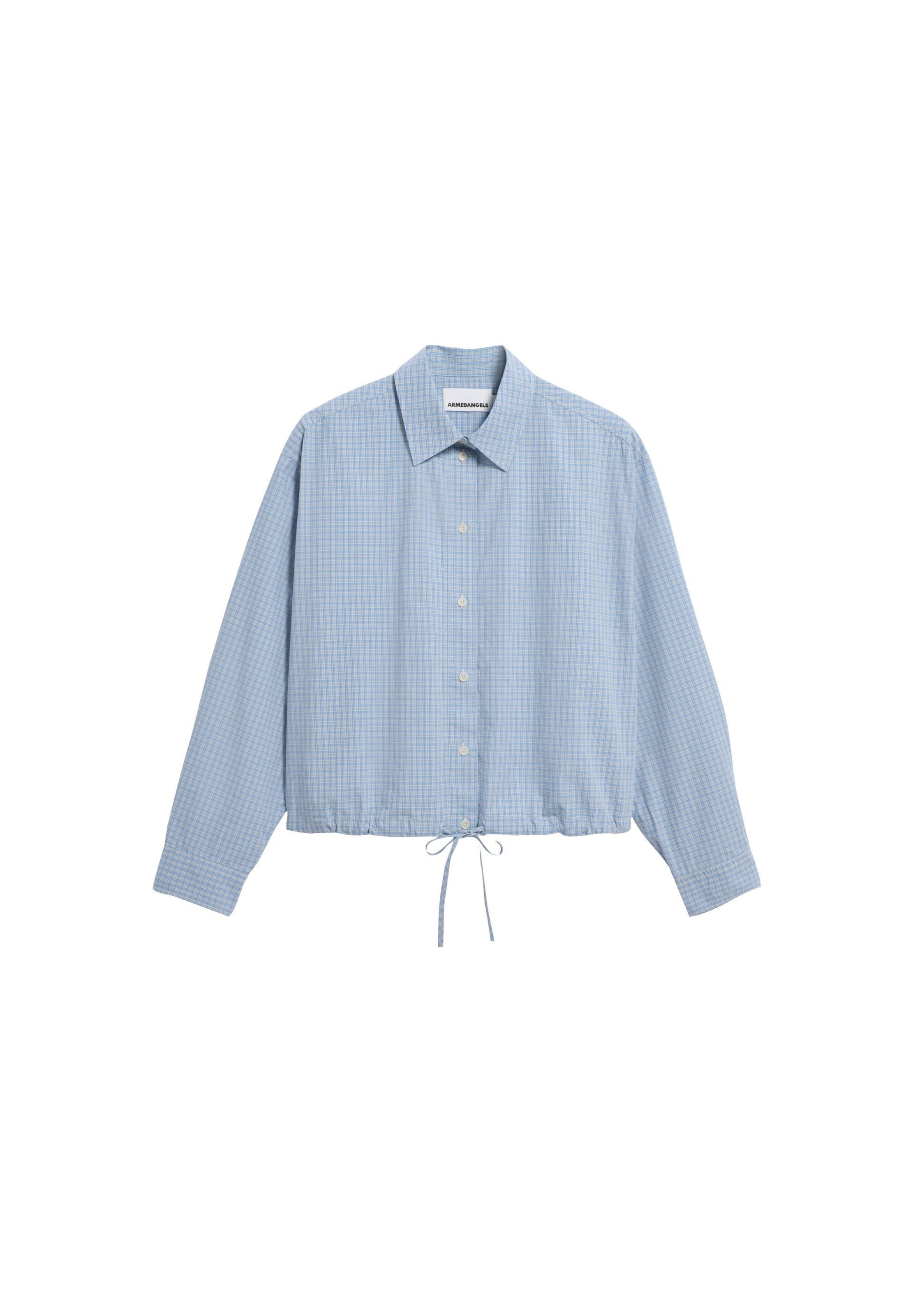 ARMEDANGELS Blouse in Blauw: voorkant