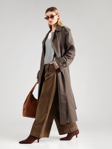 VERO MODA Широкий Брюки со складками 'AWTALA' в Коричневый