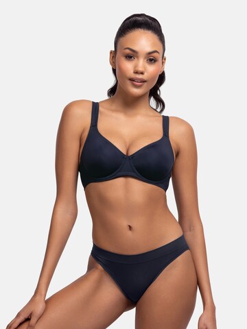 Dorina T-shirt сутиен Сутиен 'LINDSAY' в синьо: отпред