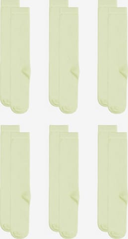 Albero Natur Socks 'Bio-Baumwoll-Kinderkniestrümpfe – 6er Pack' in Yellow: front