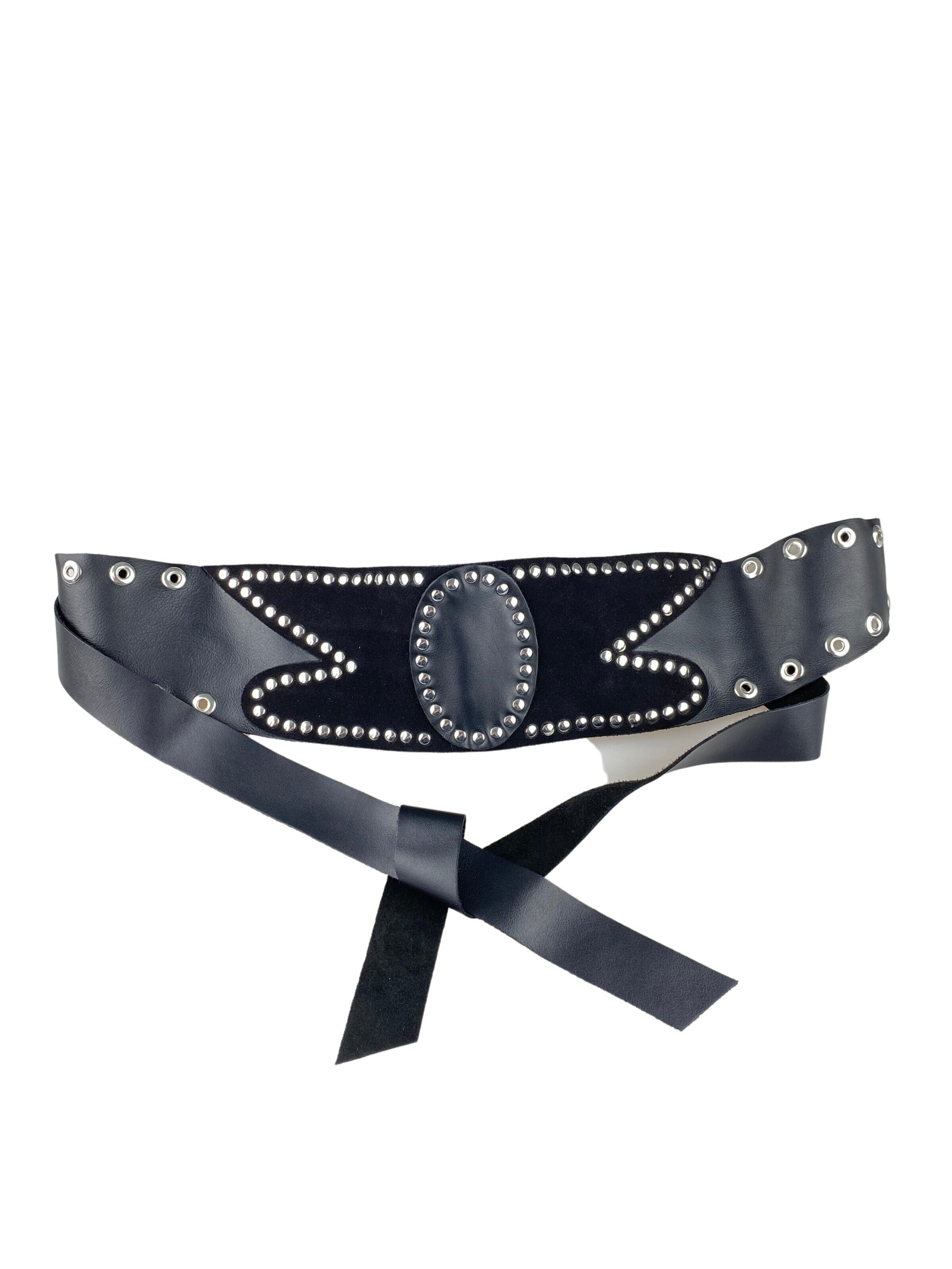 COLLEZIONE ALESSANDRO Belt 'Lianne' in Black: front