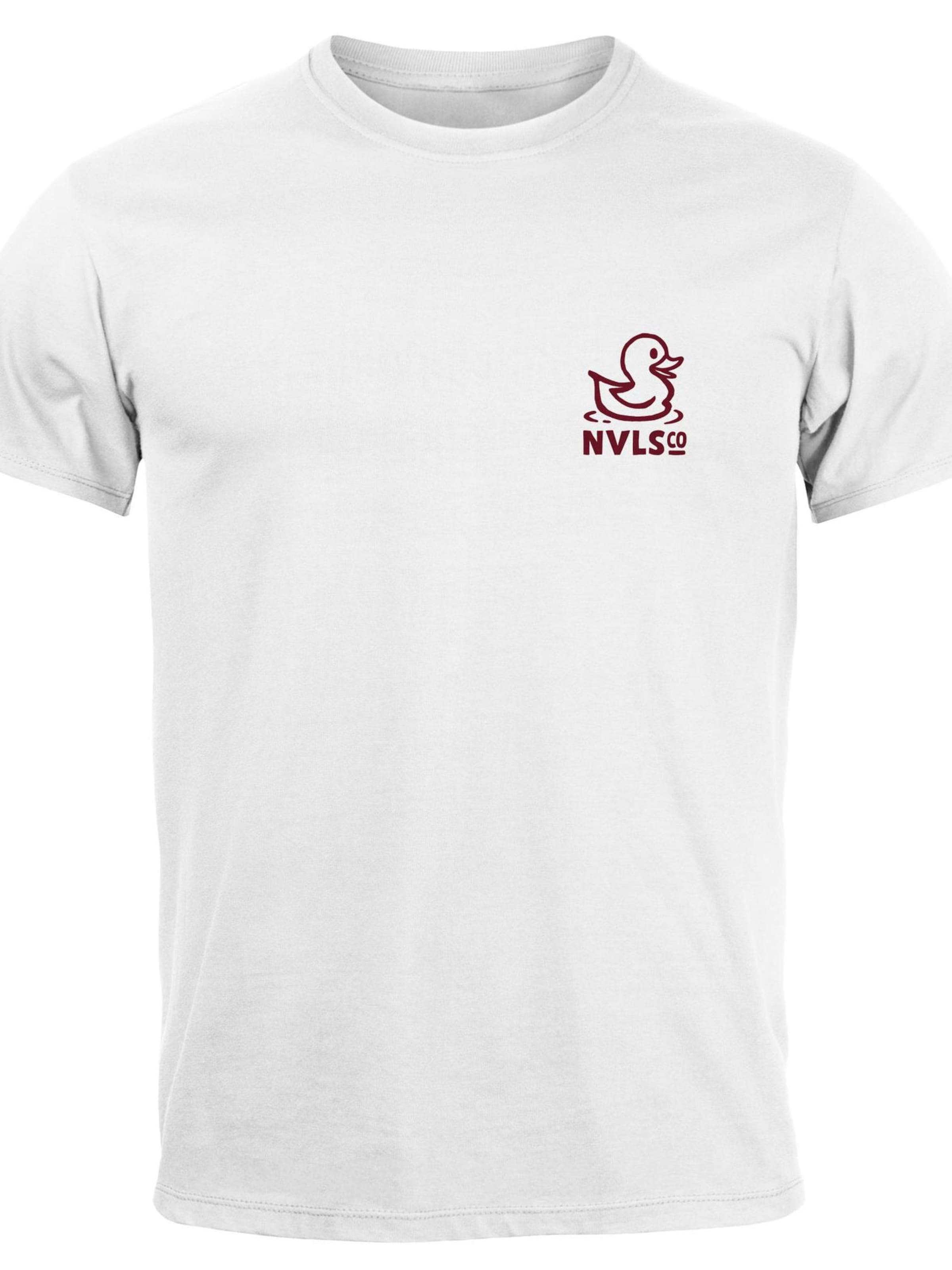 Neverless Shirt 'Good Vibes Rücken' in White: front