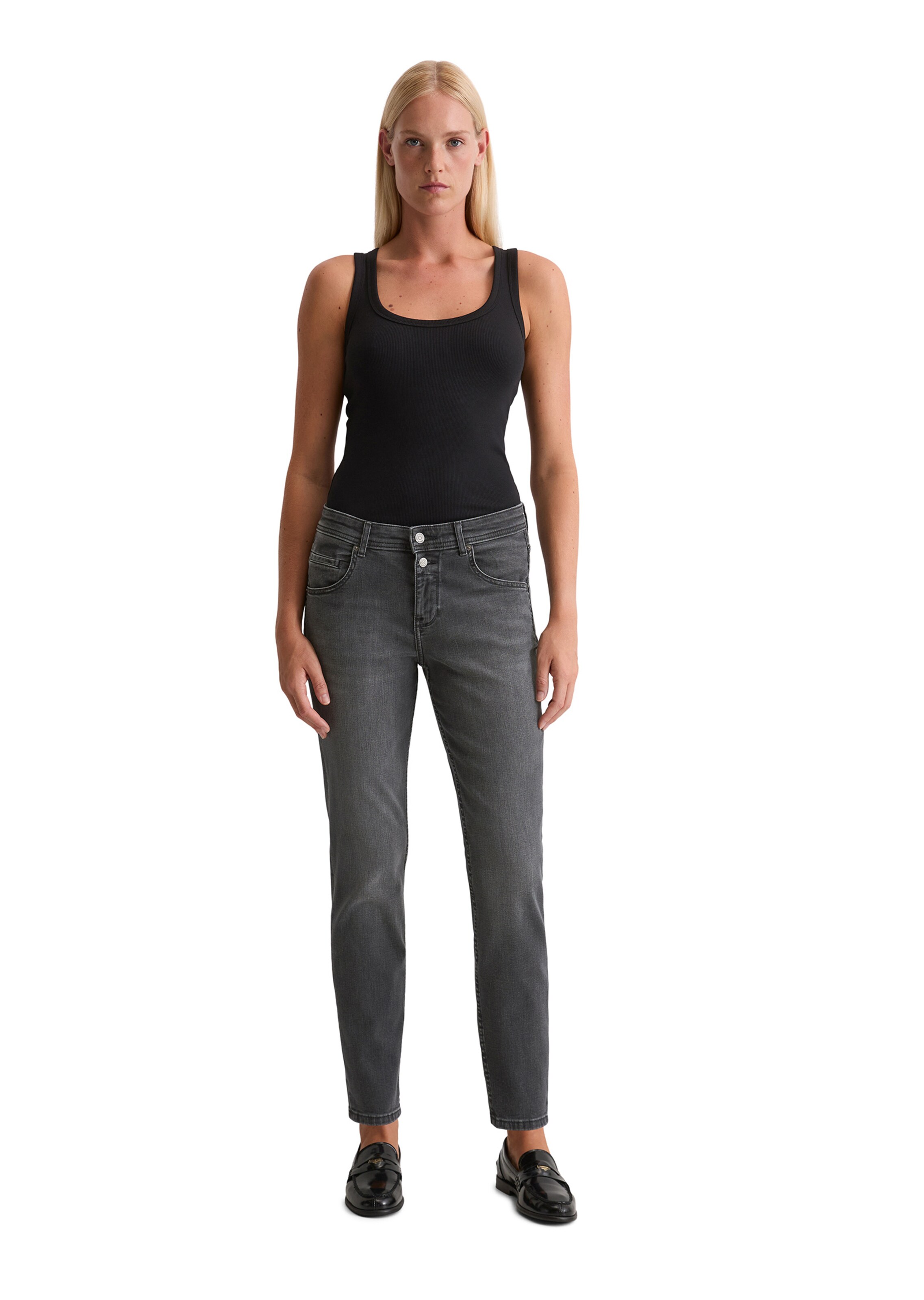 Marc O'Polo Loose fit Jeans 'Theda' in Grey