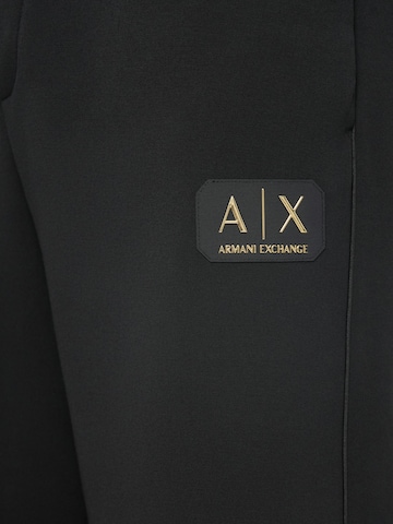 ARMANI EXCHANGE Regular Trousers in Black