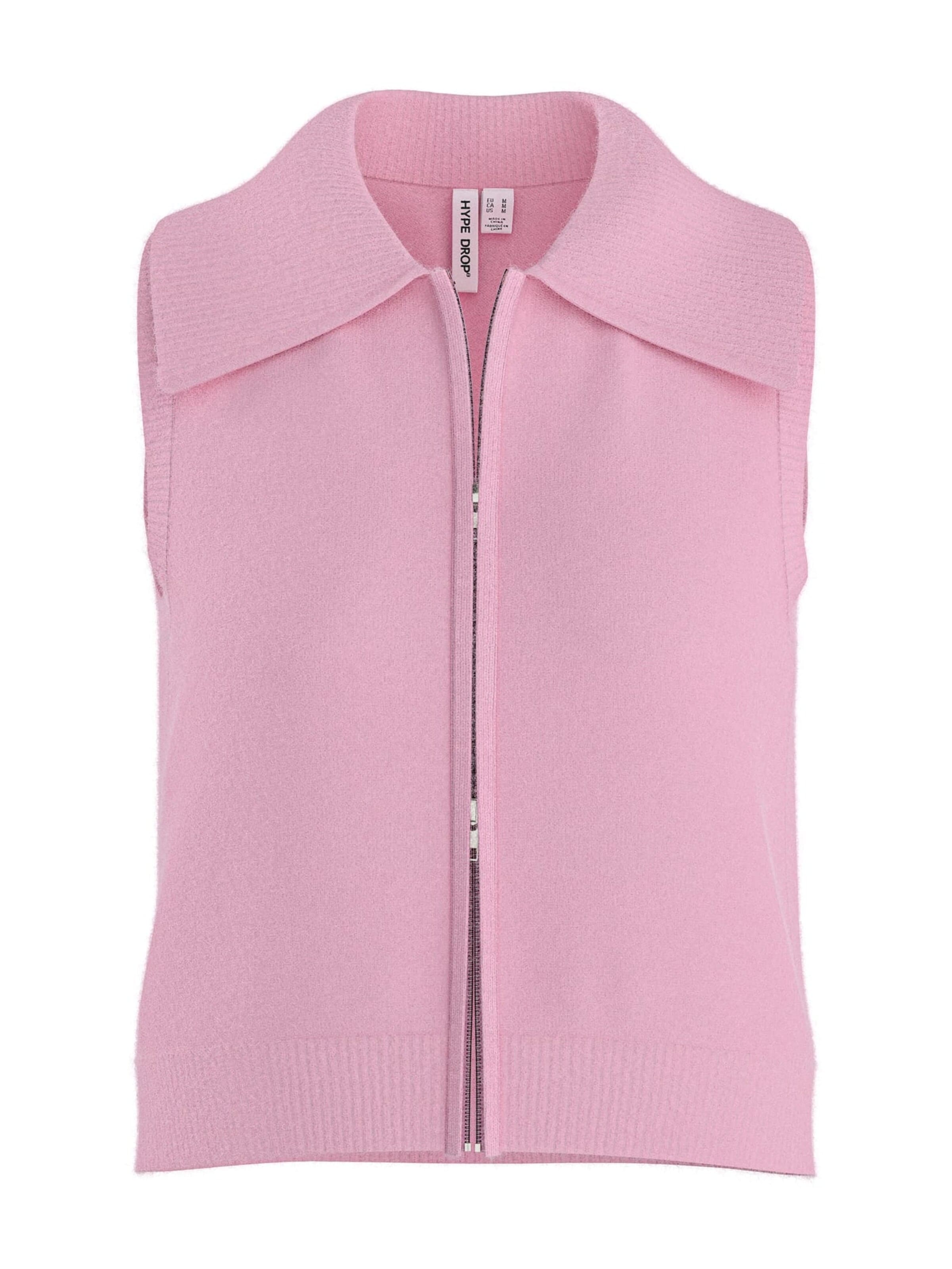 HYPEDROP Knitted vest 'Nisrine' in Pink: front