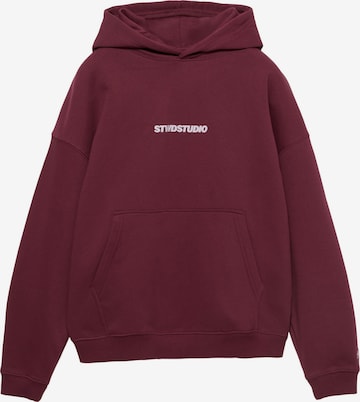 Pull&Bear Collegepaita 'STWD' värissä punainen: etupuoli