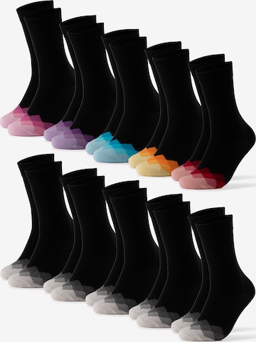 Occulto Socks 'Evelin' in Black: front
