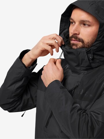 JACK WOLFSKIN Outdoorjacke 'JASPER' in Schwarz