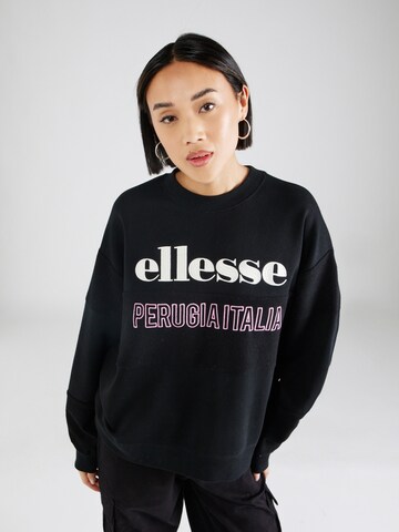 ELLESSE Sweatshirt in Zwart: voorkant