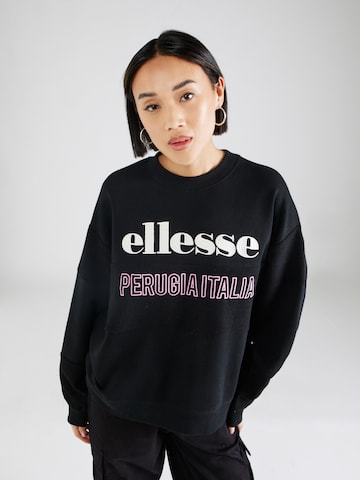 ELLESSE Sweatshirt in Zwart: voorkant
