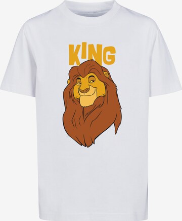 T-Shirt 'Disney Mufasa King' F4NT4STIC en blanc : devant