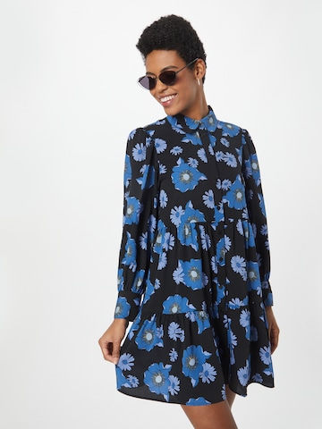 Monki Shirt Dress in Blue: front