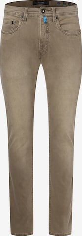 PIERRE CARDIN Slim fit Jeans 'Lyon' in Brown: front