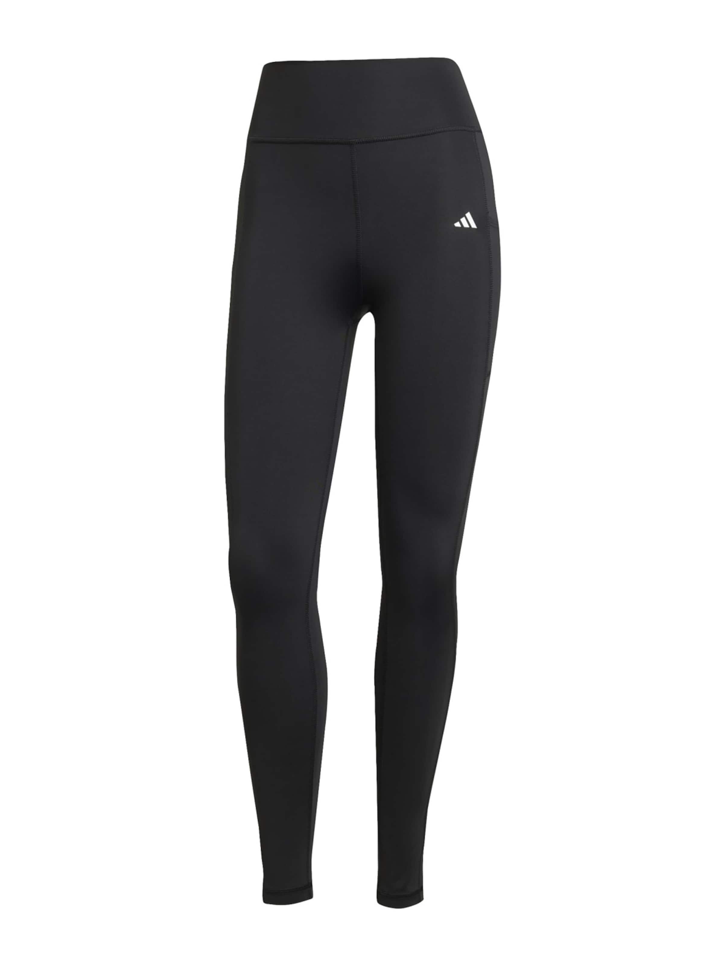 Skinny Pantalon de sport 'Optime Stash' ADIDAS PERFORMANCE en noir : devant