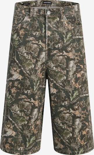 JACK & JONES Farkut 'JJIBILLY JJORIGINAL' värissä beige / vihreä / tummanvihreä / offwhite, Tuotenäkymä