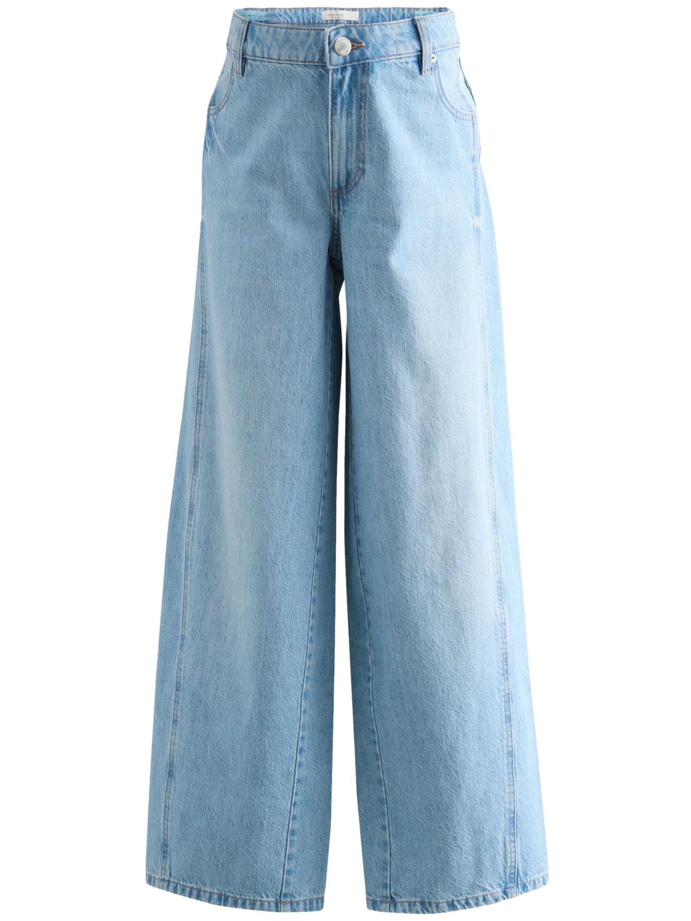 Next Wide leg Jeans in Blauw: voorkant