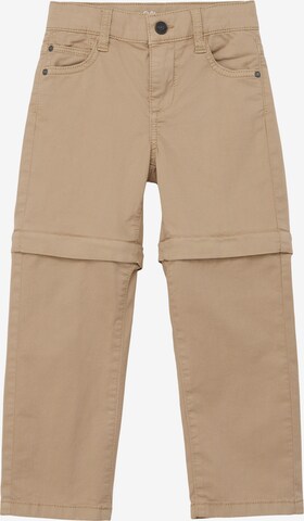 Effilé Pantalon s.Oliver en beige : devant