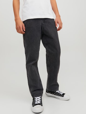 Jack & Jones Junior Slimfit Τζιν 'Chris' σε μαύρο: μπροστά