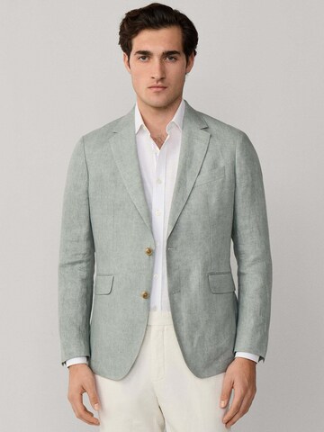 Coupe regular Veste de costume 'Delave Hopsack' Hackett London en vert : devant