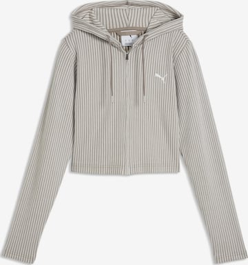Cardigan 'Essentials' PUMA en gris : devant