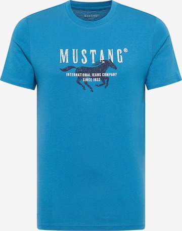 MUSTANG T-Shirt 'Austin' in Blau: Vorderseite