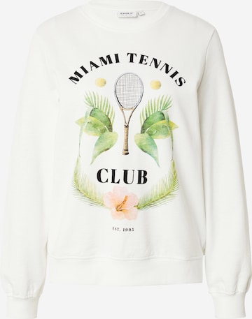 ONLY Sweatshirt 'JULIA' in White: front