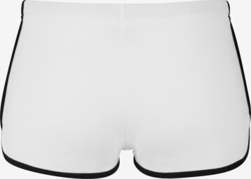 Coupe slim Pantalon de sport Urban Classics en blanc